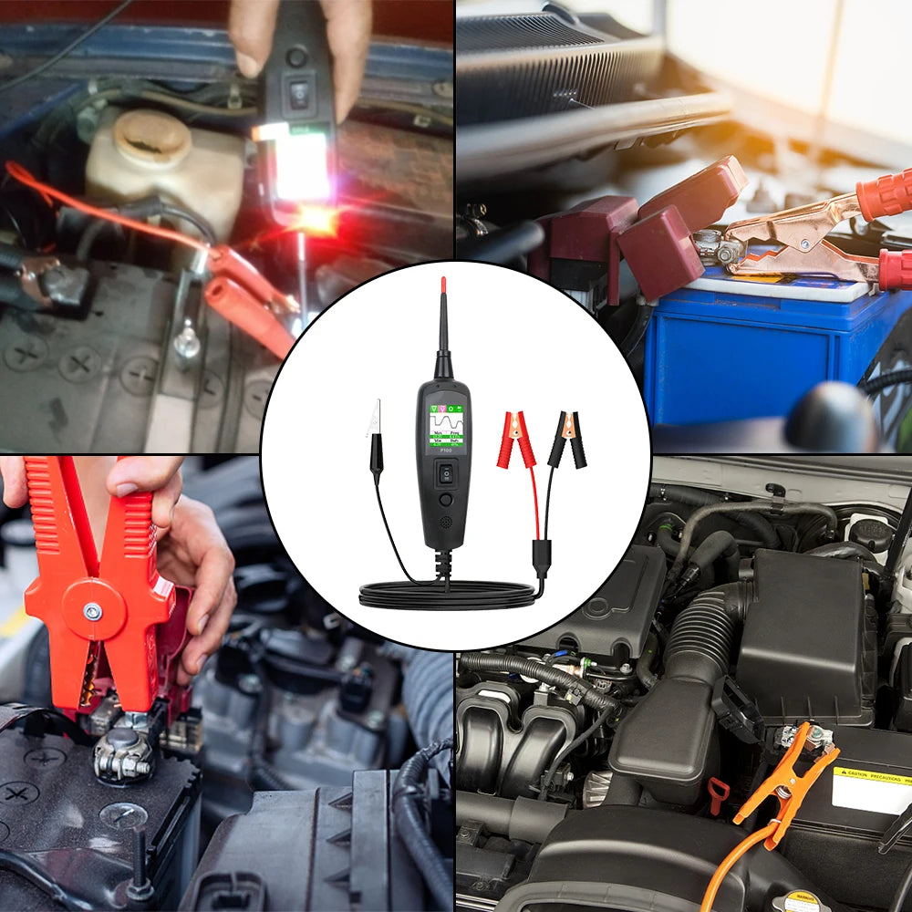 P100 24V 12V Probe Pen Car Tester Voltage Resistant Test Circuit Ignition Battery Scanner Diagnostic Tools Auto Accessories