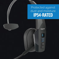 B350-XT Noise Cancelling Bluetooth Headset – Updated Design with Industry Leading Sound and Improved Comfort, Hands-Free Headset with Expanded Wireless Range and Ip54-Rated Protection