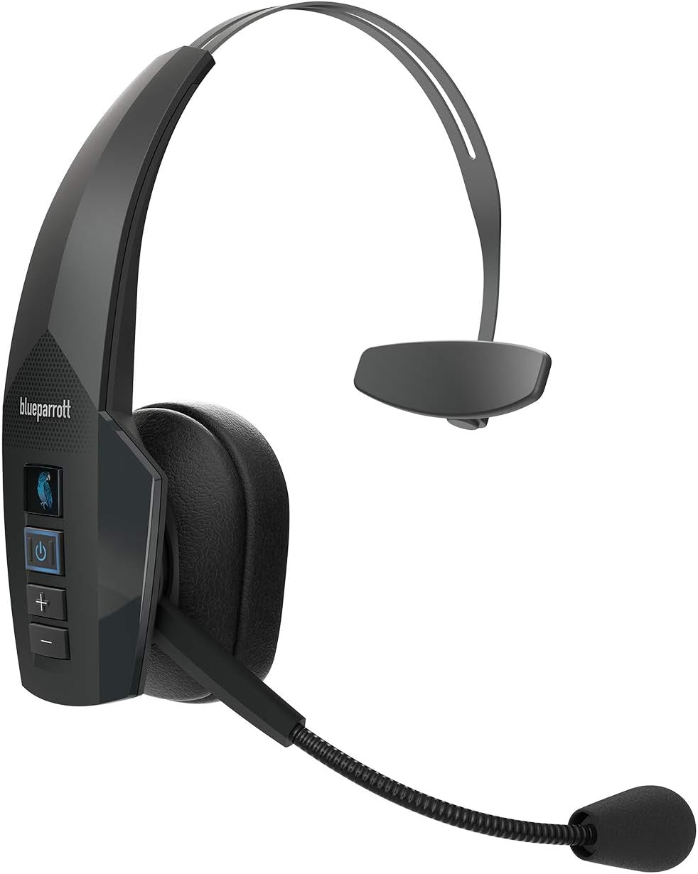 B350-XT Noise Cancelling Bluetooth Headset – Updated Design with Industry Leading Sound and Improved Comfort, Hands-Free Headset with Expanded Wireless Range and Ip54-Rated Protection