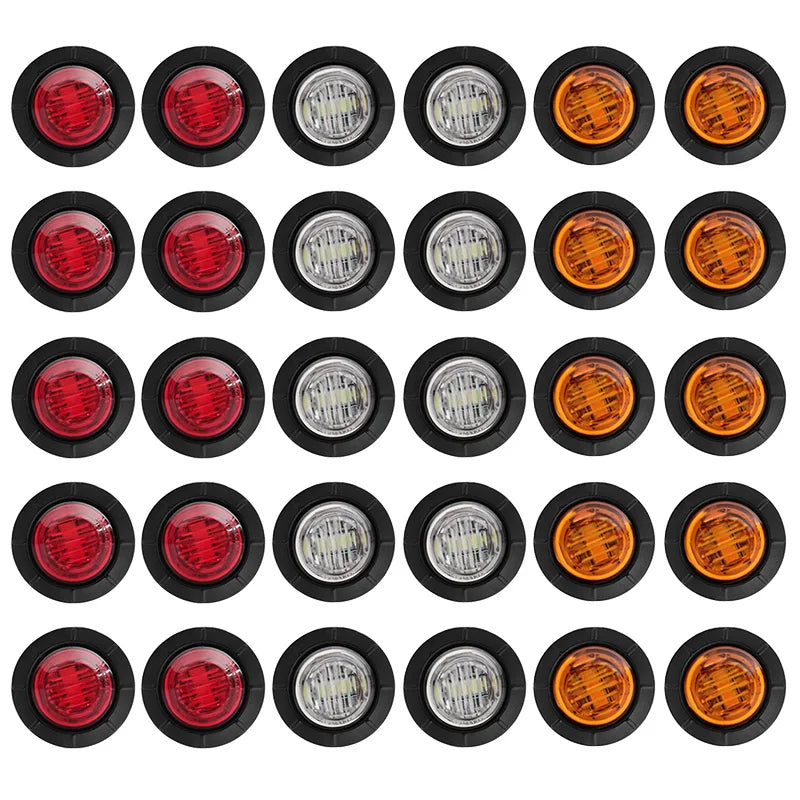 DRL 12V 24V LED Side Marker Light Camion Auto Trucks Lorry Trailer Bus Tail Brake Lamp Truck Accesorios Luces Traseras