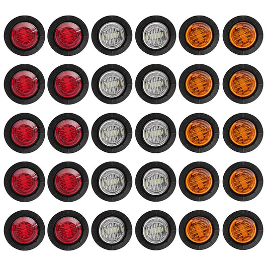 DRL 12V 24V LED Side Marker Light Camion Auto Trucks Lorry Trailer Bus Tail Brake Lamp Truck Accesorios Luces Traseras