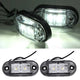 LED Clearance Trailer Caravan 12V 2Pcs White Side Marker Lights Tail Set Waterproof Plastic Super Durable Best