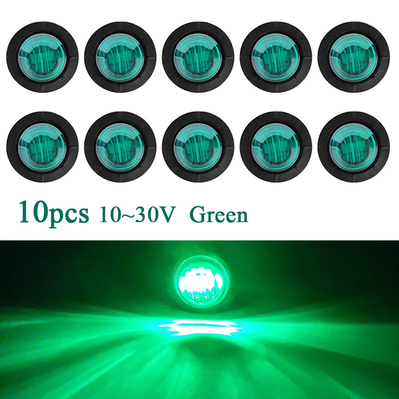 DRL 12V 24V LED Side Marker Light Camion Auto Trucks Lorry Trailer Bus Tail Brake Lamp Truck Accesorios Luces Traseras