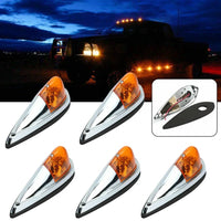 5Pcs Car Amber Lights Cab Marker Roof Top Clearance Light for Dodge Ram Ford Truck Semi-Trailer Tractors Dump Truck